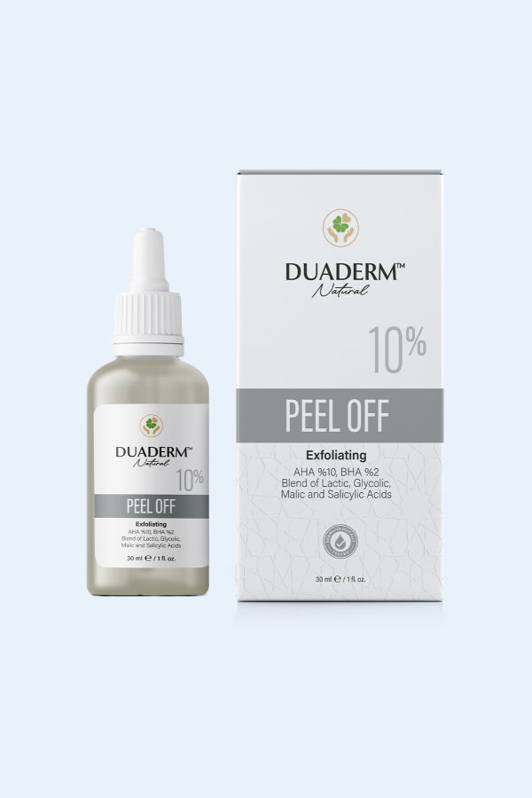 Akne Karşıtı, Siyah Nokta Önleyici Peel Off Serum (AHA 10% + BHA 2%) 30 ml - 