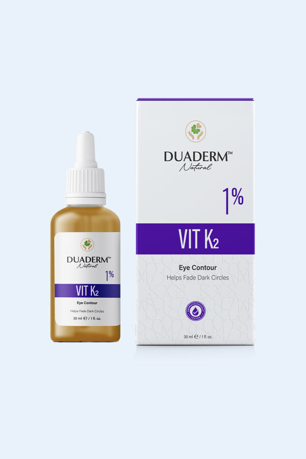 Sıkılaştırıcı, Aydınlatıcı Vit K2 Gözaltı Serumu (Caffeine + 1% Vitamin K2 ) 30ml - 